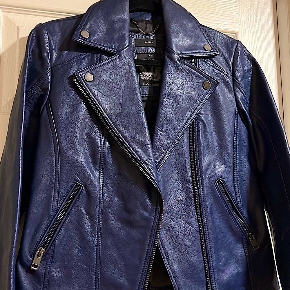 DIESEL Womens leather coat quality ECU